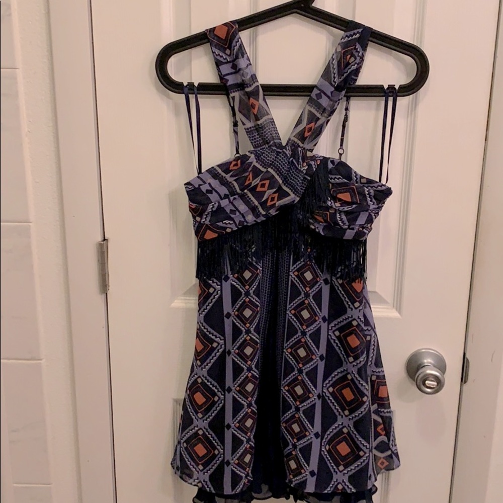 BCBG Aztec Fringe Mini Dress 🔥